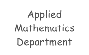 Applied
Mathematics
Department