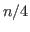 $ n/4$