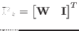 $ \mathbf{P}_\star = \begin{bmatrix}\mathbf{W} & \mathbf{I} \end{bmatrix}^T$