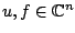$ u,f\in \mathbb{C}^n$