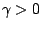 $ \gamma>0$